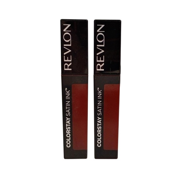 Revlon Other - Lot Of 2~Revlon‎ ColorStay Satin Ink 034 Regal Ruby Liquid Lipcolor
